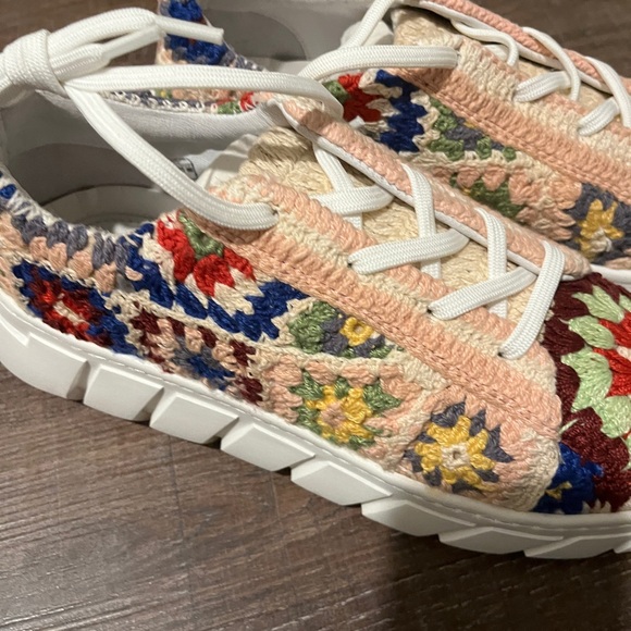 NIB Free People Catch Me if You Can Crochet shoes - Picture 6 of 12